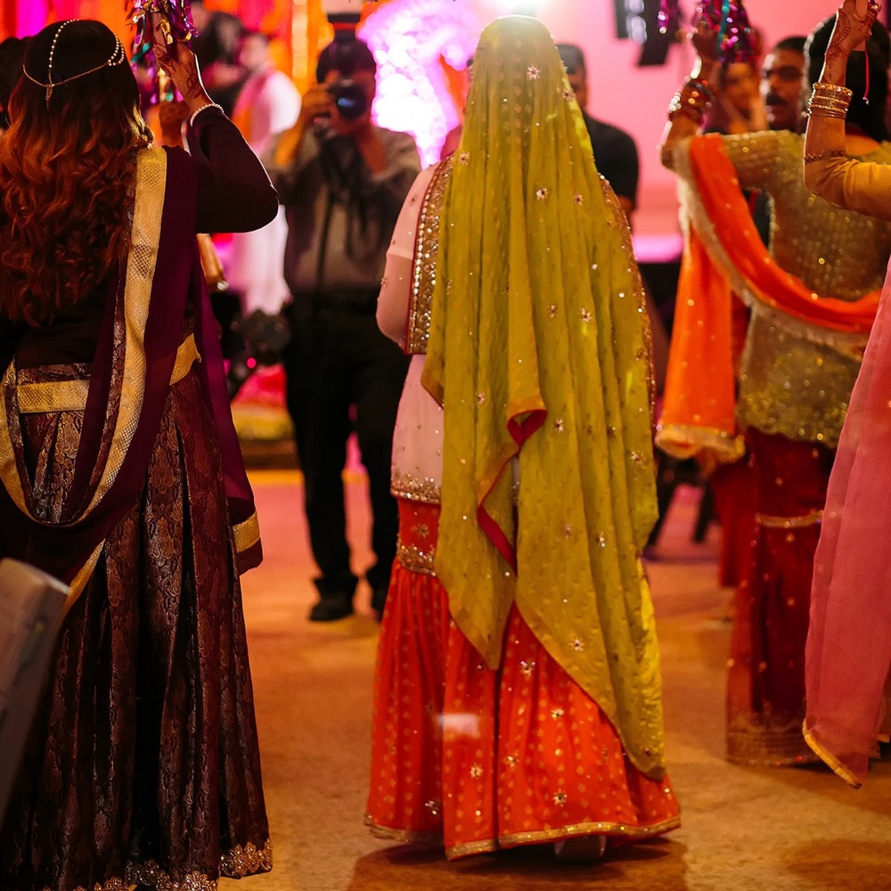 Fancy Pakistani Gharara Kameez Mehndi - Picture 6 of 7